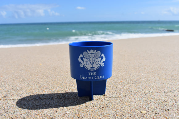Cup Holder Stand with BC Logo in Blue/White